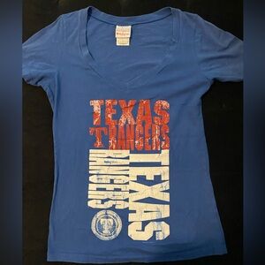 Texas Rangers Blue Short Sleeve Tee